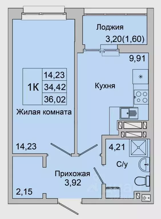1-к кв. Ростовская область, Батайск ул. Булгакова, 11 (36.02 м) - Фото 0