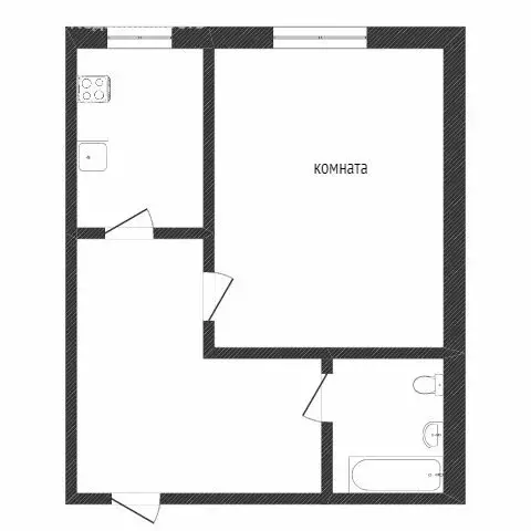 1-комнатная квартира: Улан-Удэ, улица Лебедева, 9А (22 м) - Фото 1