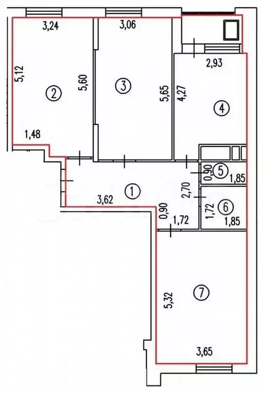 3-к. квартира, 82 м, 8/9 эт. - Фото 0