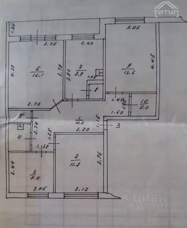 4-к кв. Алтайский край, Барнаул городской округ, пос. Центральный ул. ... - Фото 2