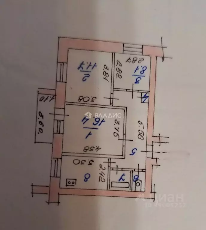 3-к кв. Ивановская область, Иваново ул. Куликова, 14 (60.7 м) - Фото 2