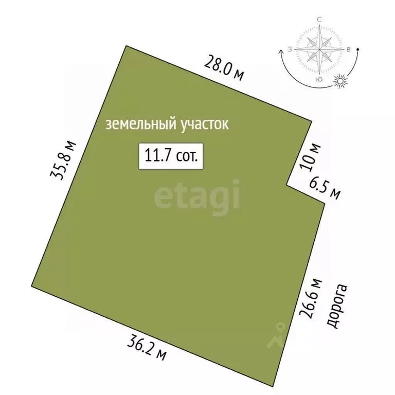 Участок в Татарстан, Тукаевский район, с. Калмаш  (12.0 сот.) - Фото 2