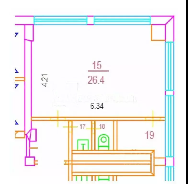 Помещение свободного назначения в Москва просп. Мира, 21С1 (30 м) - Фото 1