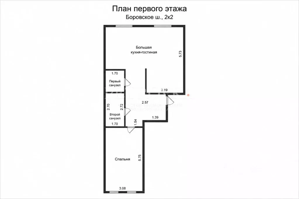 2-к кв. Москва Боровское ш., 2к2 (96.0 м) - Фото 2