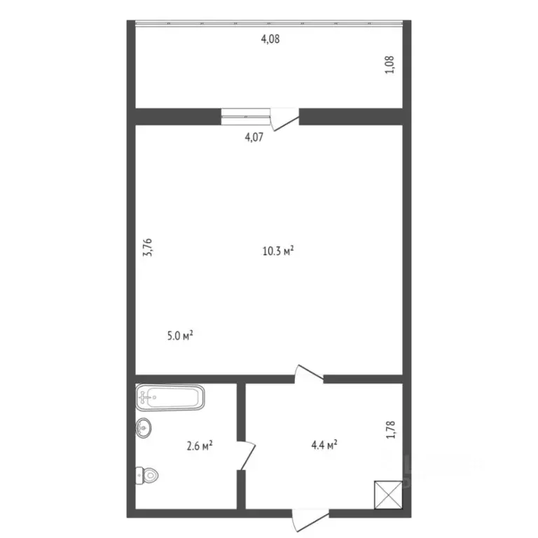 Студия Амурская область, Благовещенский район, с. Чигири ул. Утренняя, ... - Фото 2