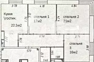 3-к. квартира, 89,3 м, 16/25 эт. - Фото 0