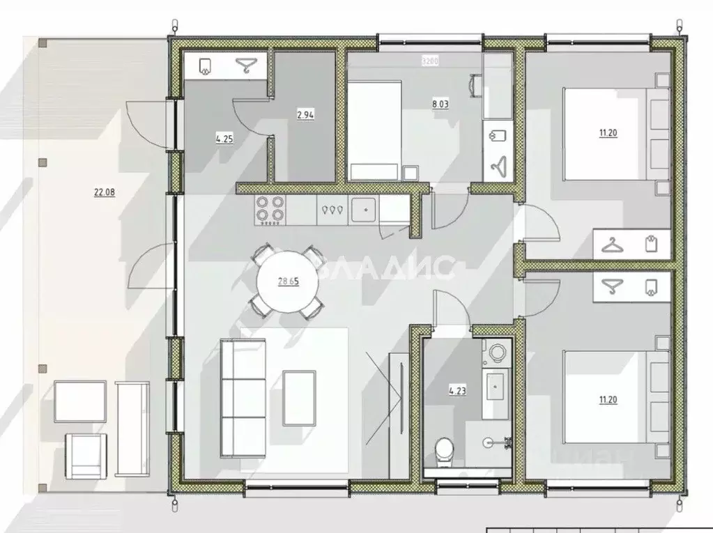 Дом в Ленинградская область, Всеволожск Щегловское Раздолье кп, 55 (96 ... - Фото 2