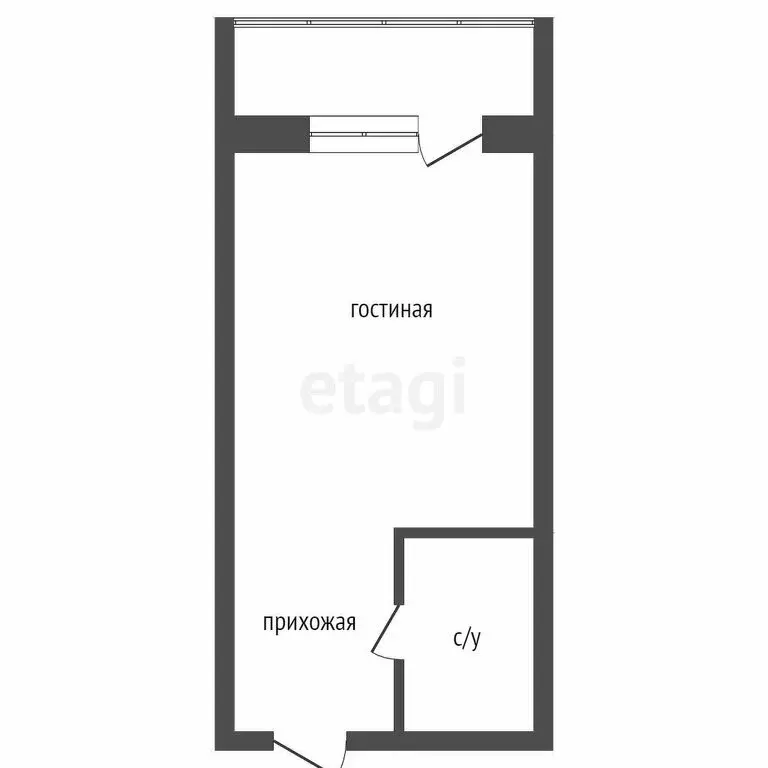 Квартира-студия: Красноярск, улица Лесников, 41 (34.7 м) - Фото 0