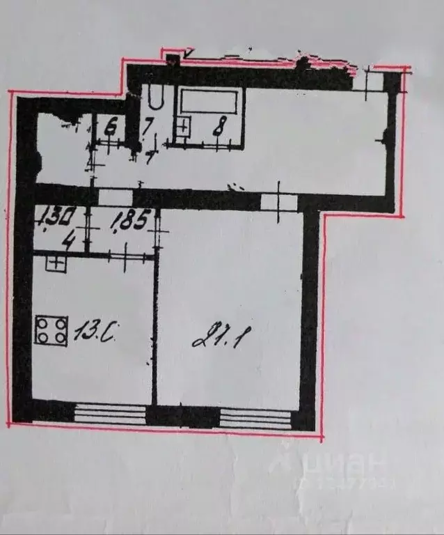 1-к кв. Санкт-Петербург Наличная ул., 15к2 (61.0 м) - Фото 1