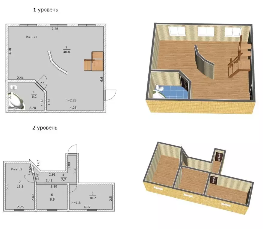 3-к кв. Калужская область, Калуга ул. Чичерина, 18 (87.0 м) - Фото 2