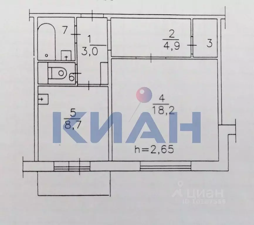 1-к кв. Красноярский край, Красноярск ул. Красной Армии, 121 (40.0 м) - Фото 1