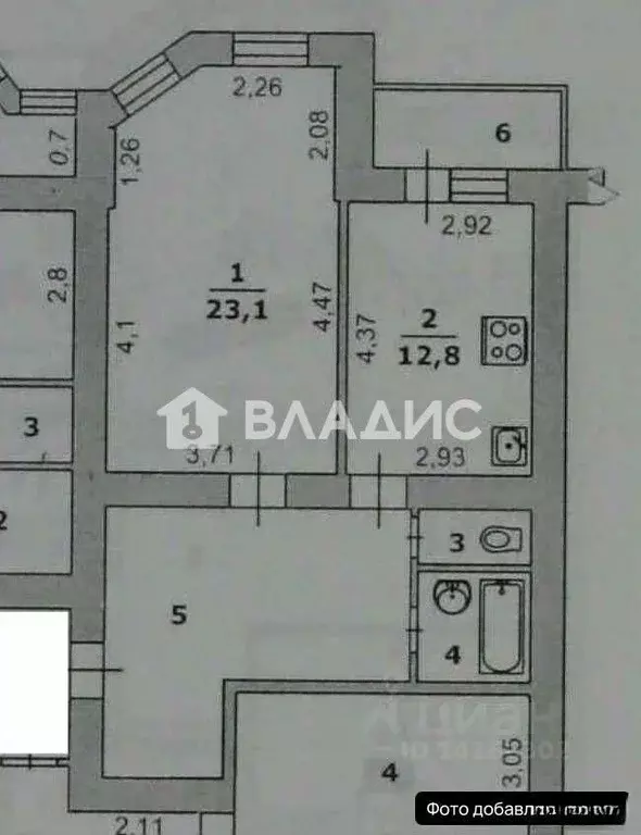 1-к кв. Белгородская область, Белгород ул. 5 Августа, 33 (57.9 м) - Фото 2
