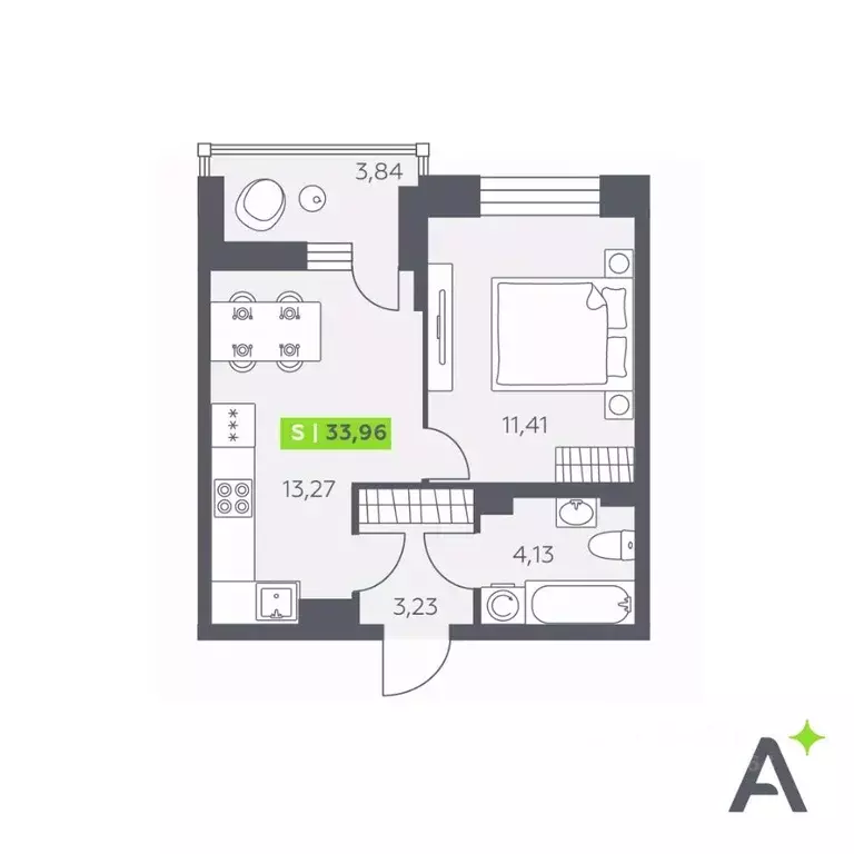 1-к кв. Ленинградская область, Всеволожский район, Заневское городское ... - Фото 1