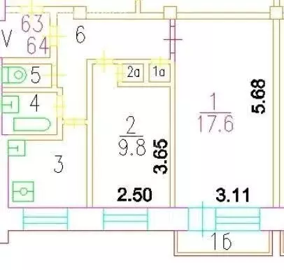 2-комнатная квартира: Москва, улица Паршина, 21к2 (43 м) - Фото 1