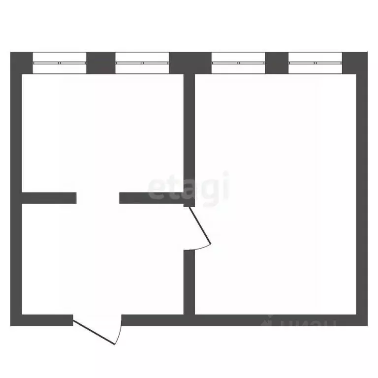 Комната Владимирская область, Муром Владимирская ул., 2А (39.7 м) - Фото 0