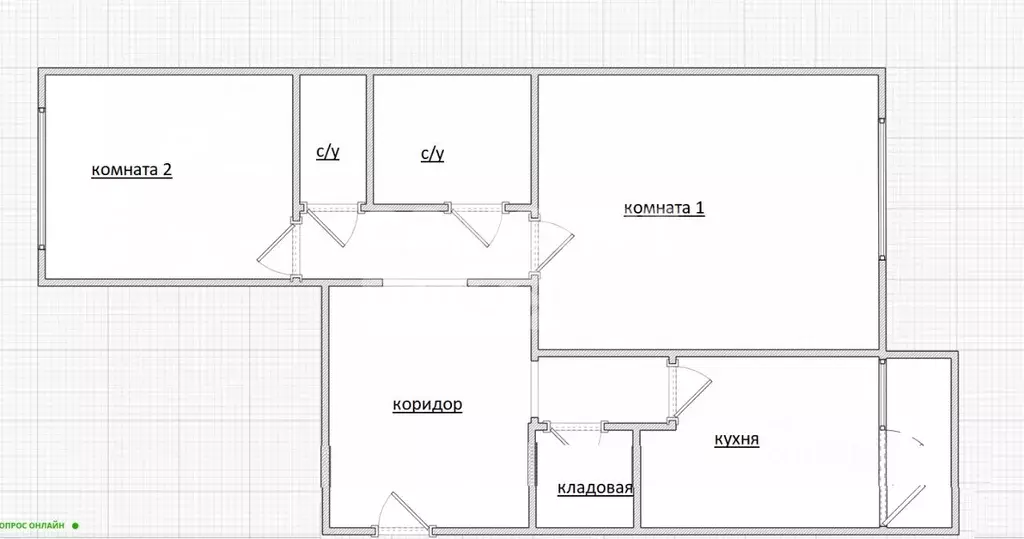 2-к кв. Москва ул. Генерала Кузнецова, 19К1 (53.0 м) - Фото 2