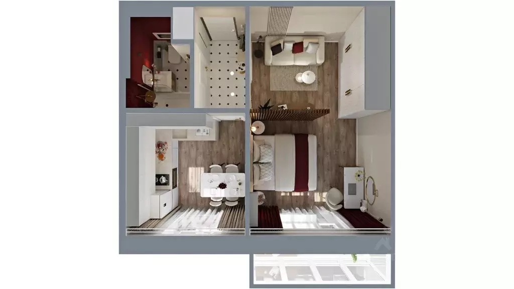 1-к кв. Москва Багратионовский проезд, 8к2 (36.0 м) - Фото 2