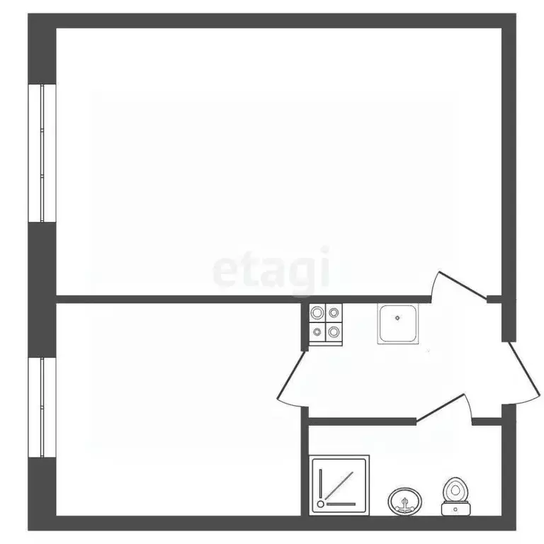 Комната Ханты-Мансийский АО, Сургут ул. Энергетиков, 45 (8.2 м) - Фото 2