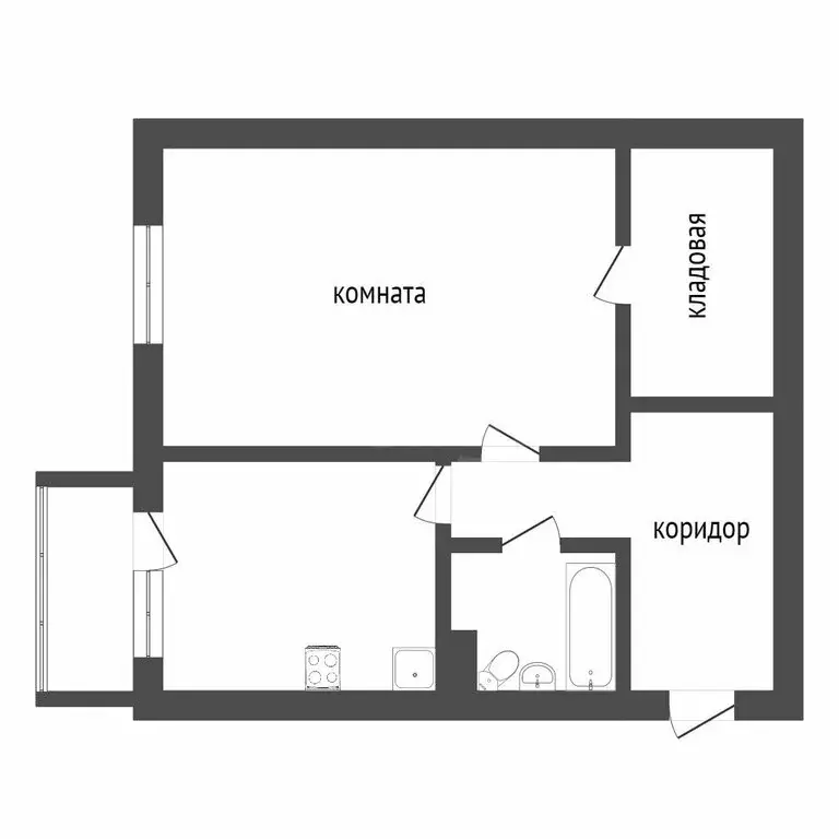 1-комнатная квартира: Ялуторовск, улица Свободы, 164к1 (42.1 м) - Фото 1