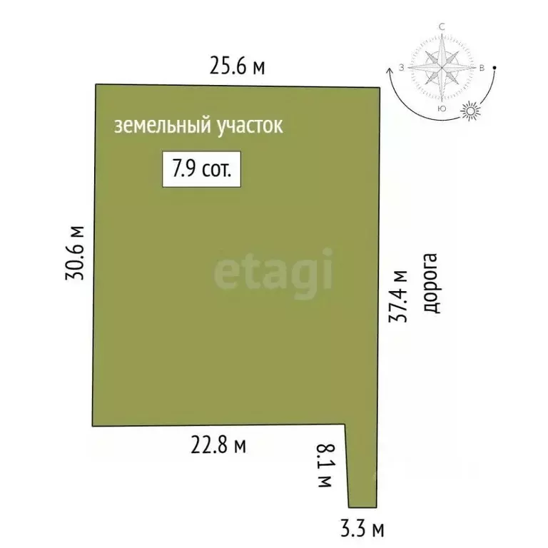 Участок в Крым, Симферопольский район, 3-й массив садовые участки ул. ... - Фото 1