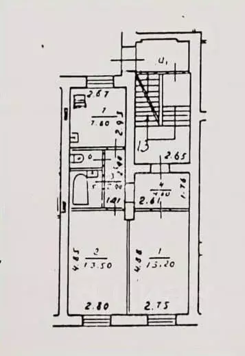 2-к кв. Московская область, Мытищи ул. Чапаева, 15 (46.3 м) - Фото 1