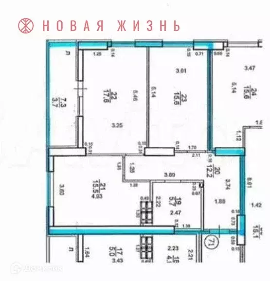 Продаётся 2-к квартира, 70.5 м - Фото 0
