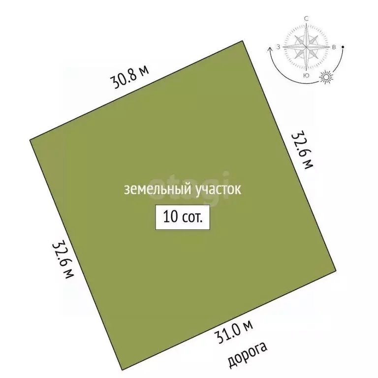 Участок в Саха (Якутия), Якутск ул. Ситим, 30/4 (10.0 сот.) - Фото 1