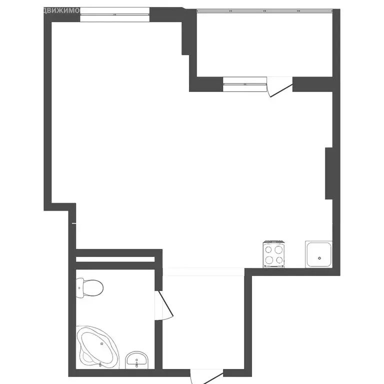 1-комнатная квартира: Тюмень, улица Сакко, 24 (40 м) - Фото 0