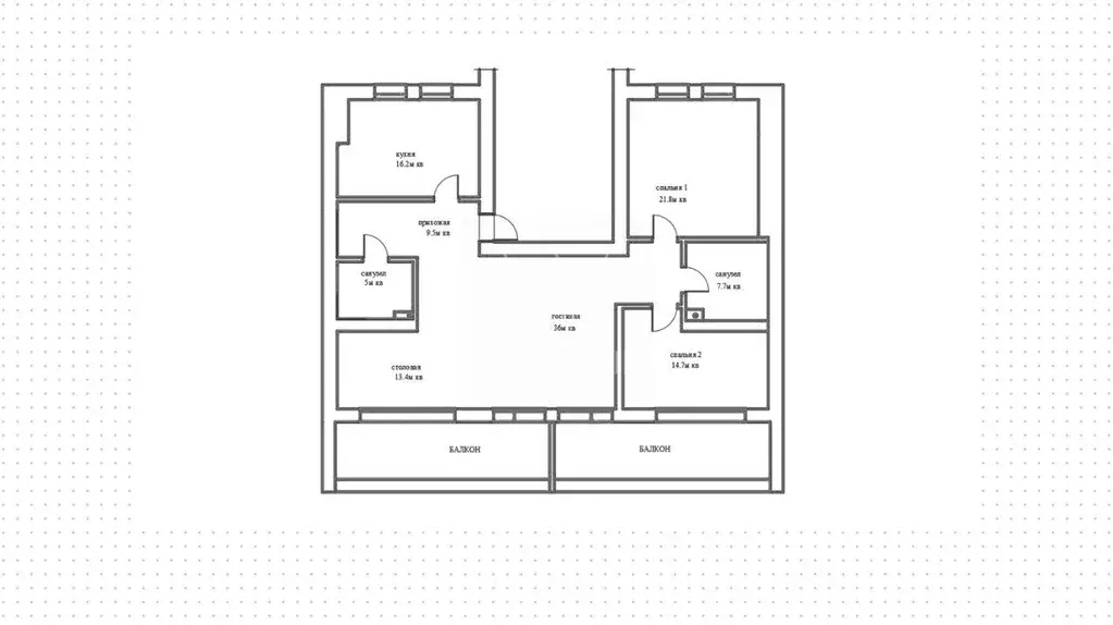 Квартира, 3 комнаты, 130 м - Фото 1
