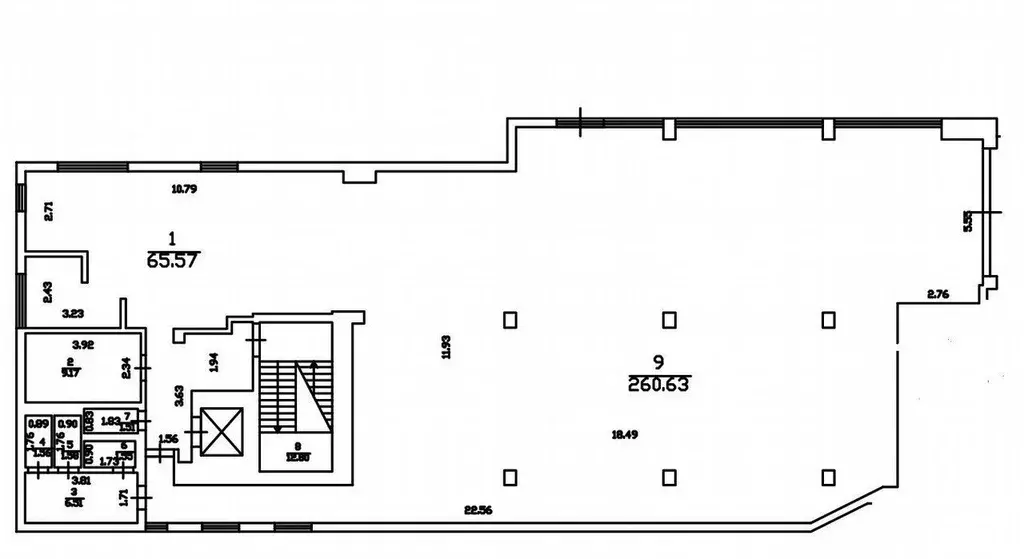 Торговая площадь в Москва Мичуринский просп., 58к1 (846 м) - Фото 1