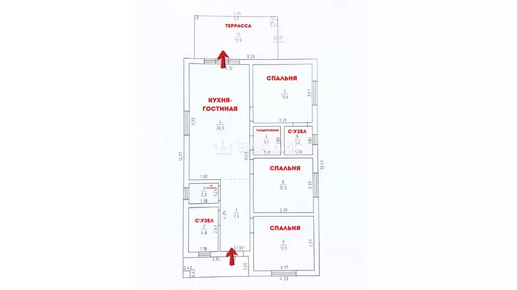 Дом в Калининградская область, Гурьевский муниципальный округ, пос. ... - Фото 2