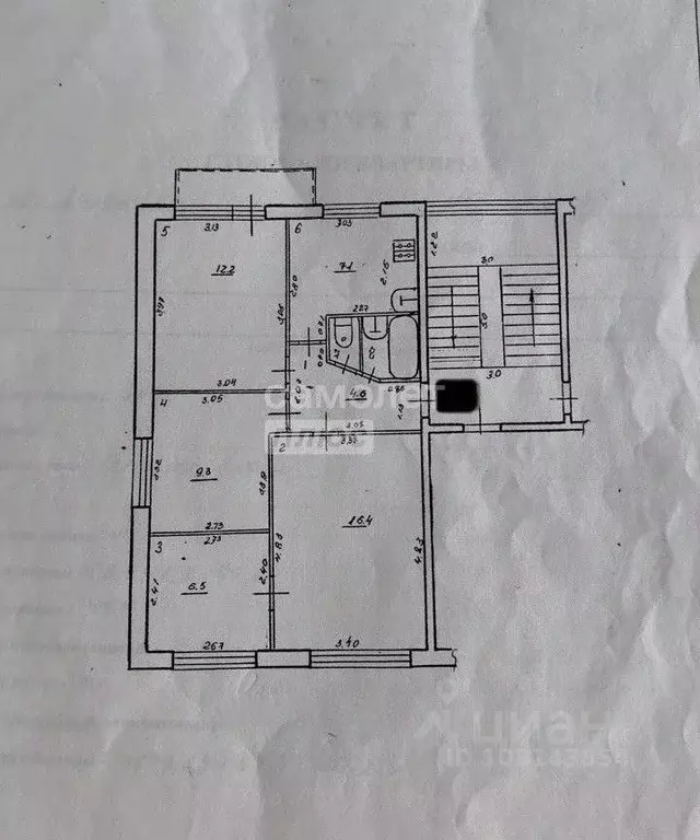 4-к кв. Самарская область, Сызрань просп. Гагарина, 45 (60.0 м) - Фото 2