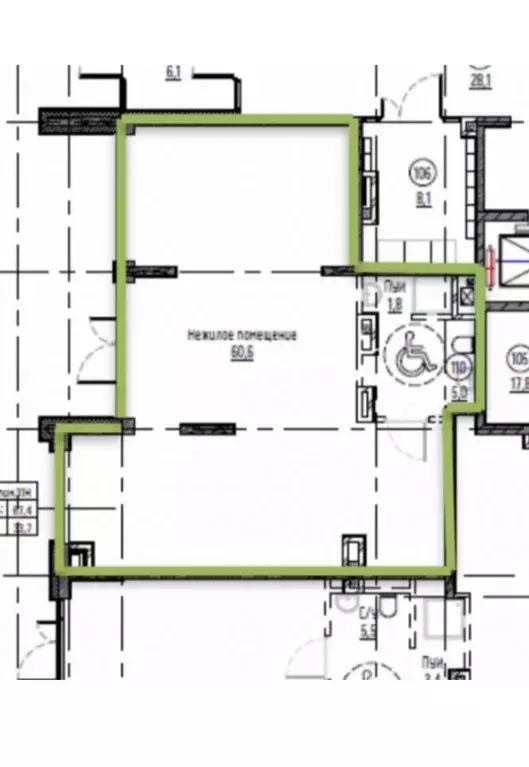Помещение свободного назначения в Тюменская область, Тюмень ул. ... - Фото 1