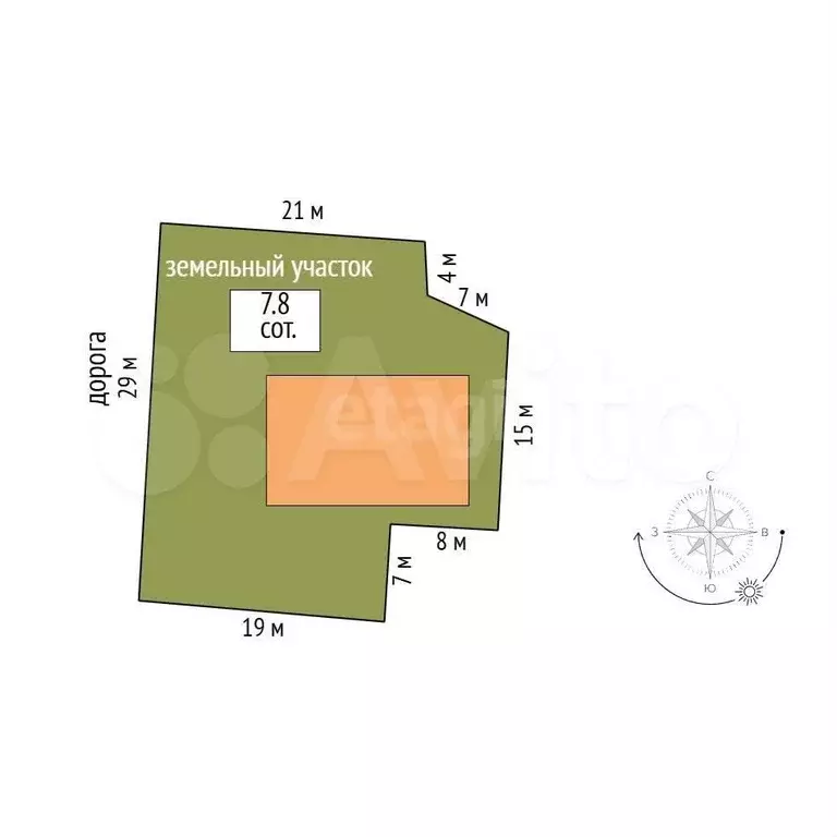 3-к. квартира, 42,9 м, 1/1 эт. - Фото 1