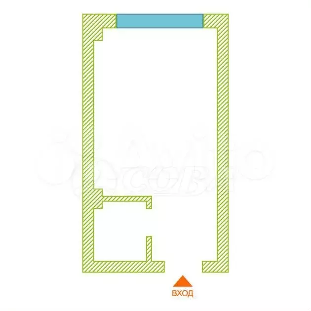 Апартаменты-студия, 16,9 м, 3/3 эт. - Фото 0
