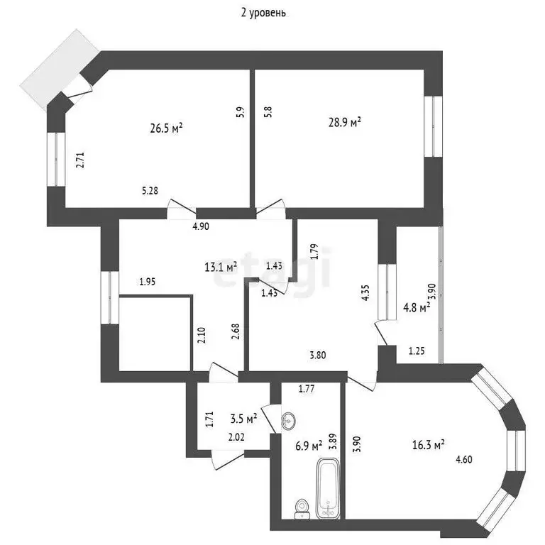 5-комнатная квартира: Тюмень, улица Свердлова, 35 (225.5 м) - Фото 0