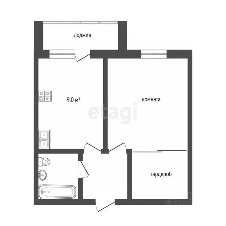 1-к кв. Тюменская область, Тюмень Мелиораторов мкр, ул. Голышева, 10А ... - Фото 1