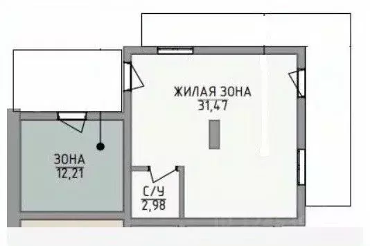 2-к кв. Крым, Алушта ул. Володарского, 9 (60.4 м) - Фото 1