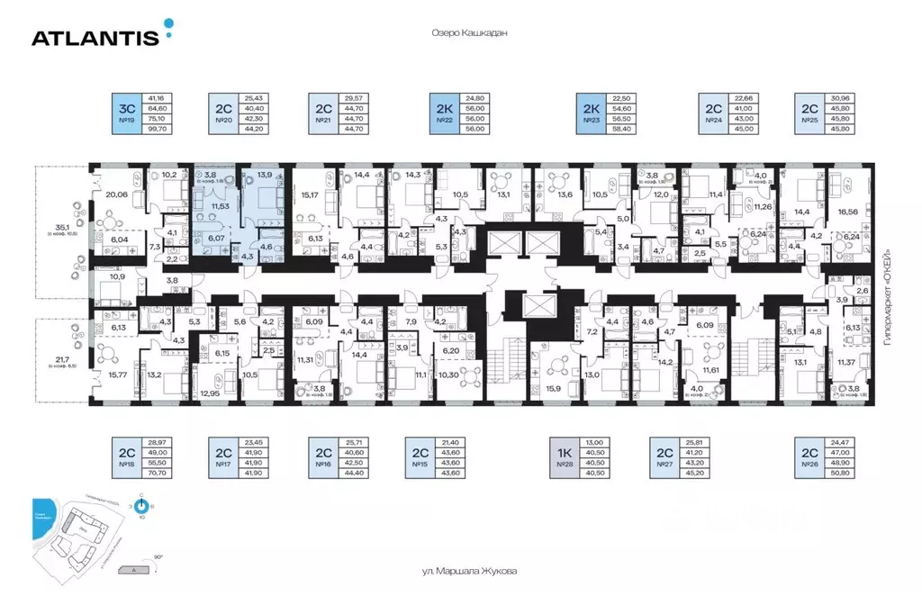 2-к кв. Башкортостан, Уфа Сипайлово жилрайон, Атлантис жилой комплекс ... - Фото 2