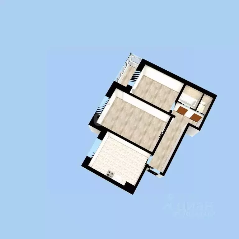 2-к кв. Башкортостан, Давлеканово Высоковольтная ул., 23/2 (51.0 м) - Фото 1