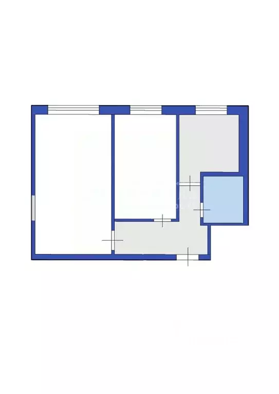 2-к кв. Кемеровская область, Междуреченск ул. Юности, 5 (44.0 м) - Фото 2