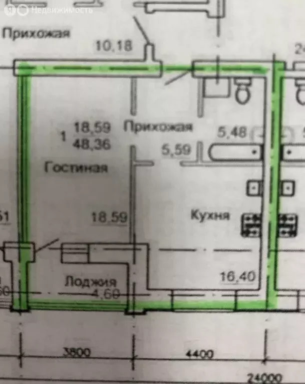 1-комнатная квартира: Иваново, улица Красных Зорь, 8 (45.9 м) - Фото 0