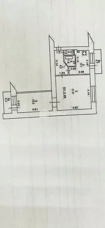 2-к кв. Ростовская область, Ростов-на-Дону пер. Семашко, 99 (50.0 м) - Фото 1