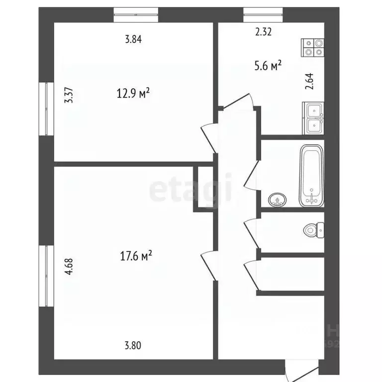 2-к кв. Ярославская область, Рыбинск ул. Ухтомского, 20 (48.7 м) - Фото 2