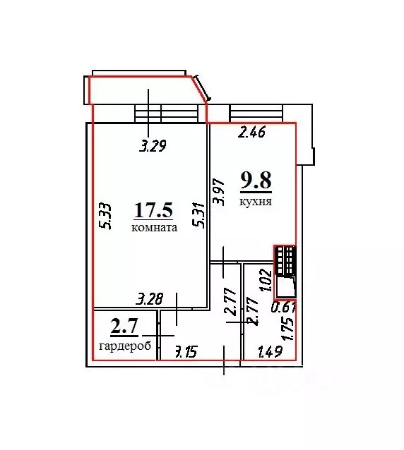 1-к кв. Ленинградская область, Кудрово г. Всеволожский район, ... - Фото 2