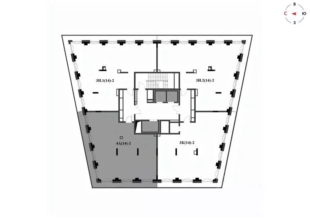 4-к кв. Татарстан, Казань Яналиф жилой комплекс (110.27 м) - Фото 2