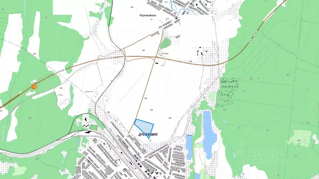 Участок в Свердловская область, Нижнесергинский район, Дружининское ... - Фото 1