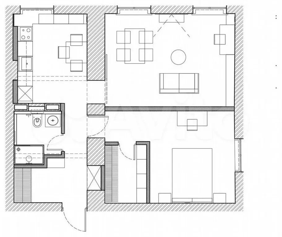 3-к. квартира, 60 м, 5/9 эт. - Фото 0