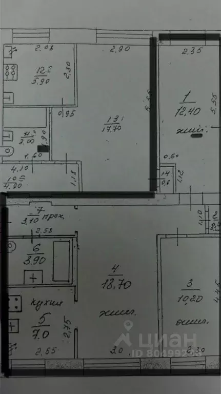 3-к кв. Нижегородская область, Нижний Новгород просп. Ленина, 48А ... - Фото 2