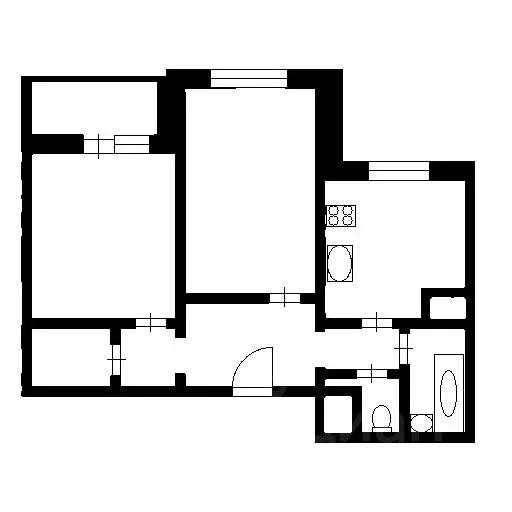 2-к кв. Нижегородская область, Нижний Новгород ул. Родионова, 43 (62.4 ... - Фото 2